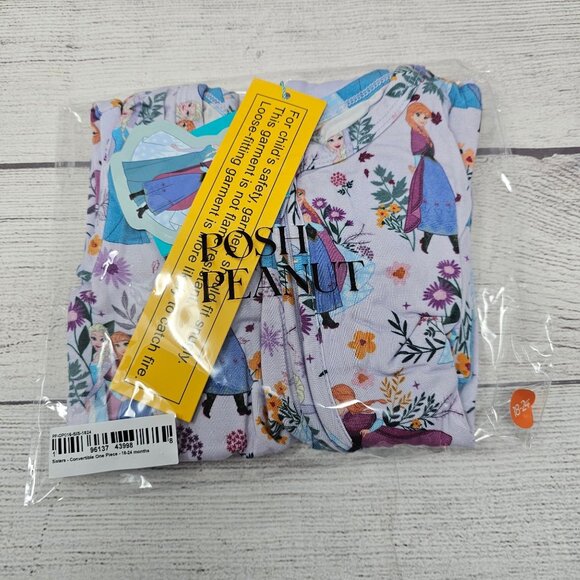 NWT Posh Peanut Frozen Sisters Convertible One Piece size 18-24 months - Picture 1 of 3
